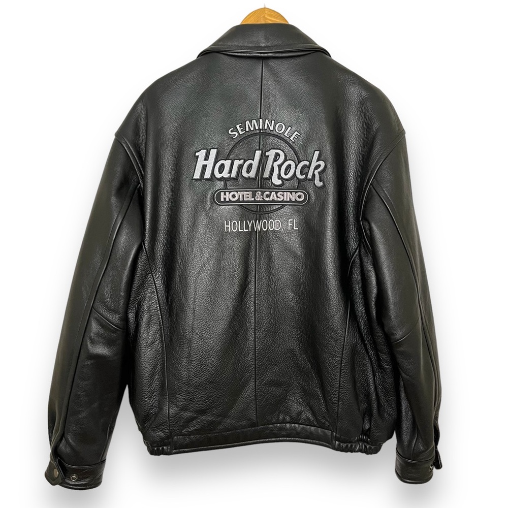 Hard Rock Cafe Black Leather Jacket